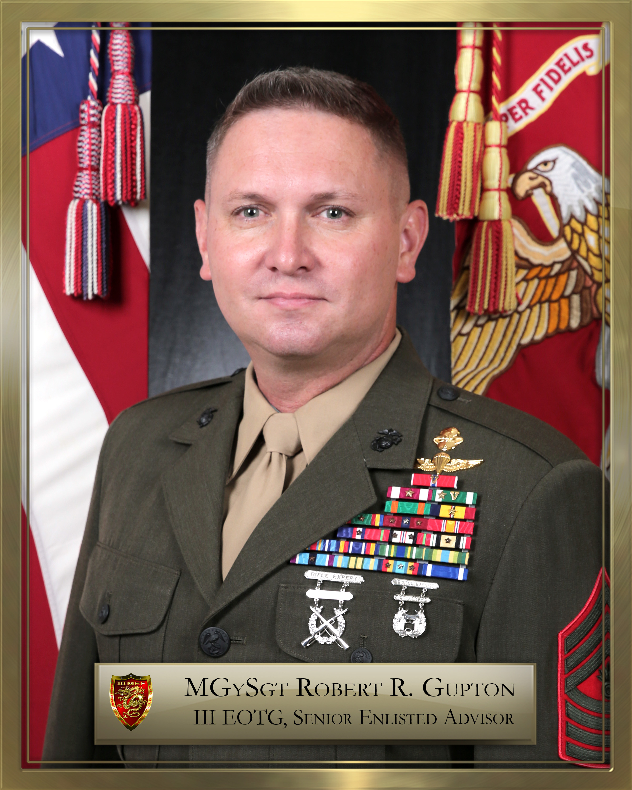 Master Gunnery Sergeant Winston A. Small > 3d Marine Logistics Group >  Leader's bio